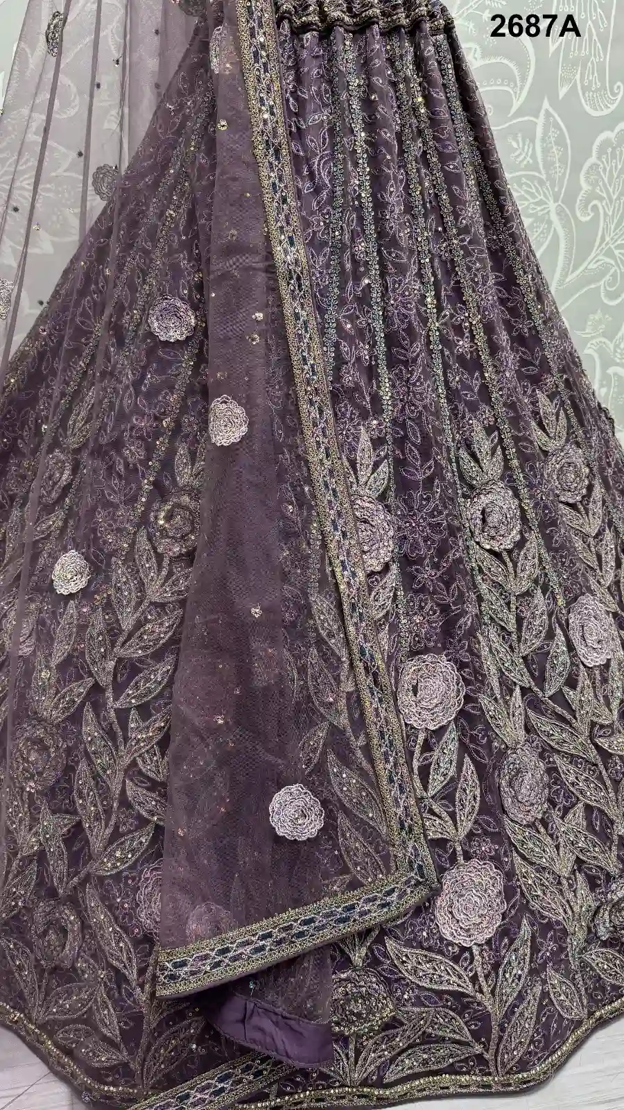 Anjani Art 2687A To 2687D Heavy Net Wholesale Lehenga Catalog — Wholesale Lehenga, MPA wholesale from Surat — Photo 14
